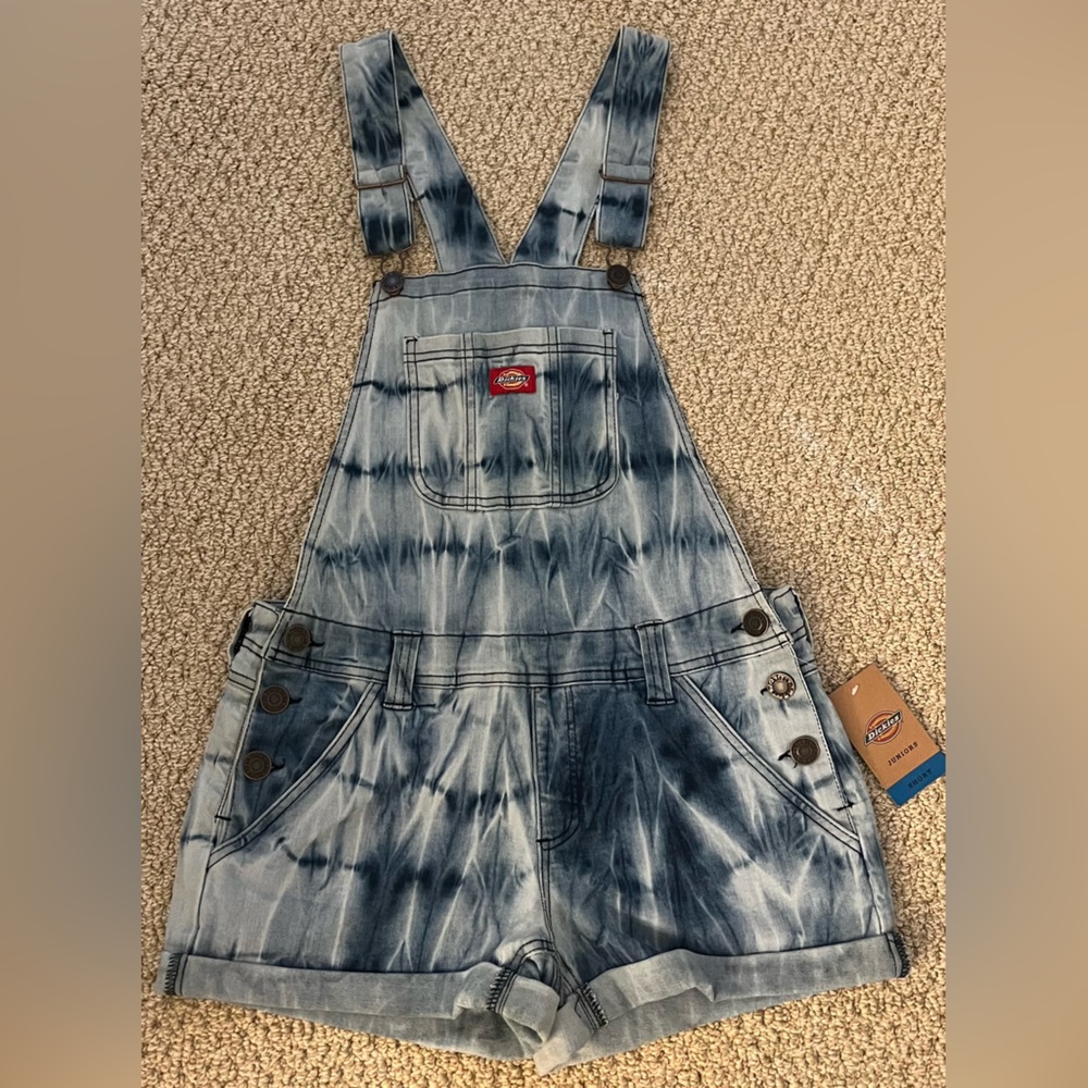 Dickies Juniors Mid Rise Short Overalls